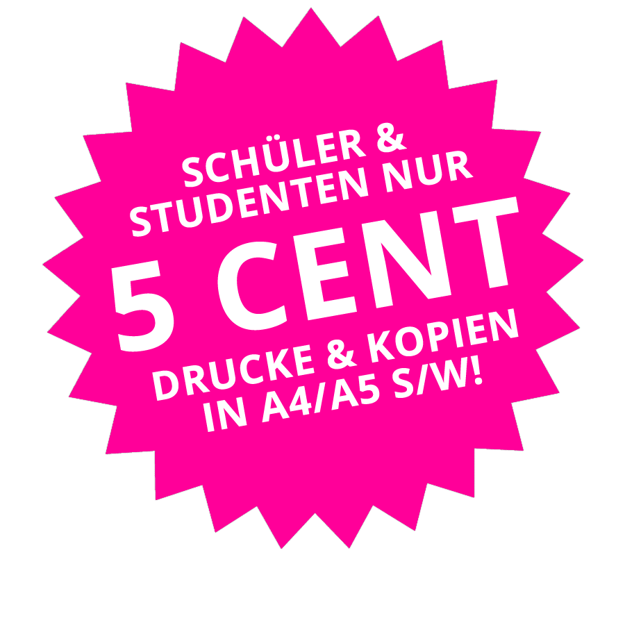 unicopy freiburg: s/w Kopien für nur 5 Cent für Schüler und Studenten