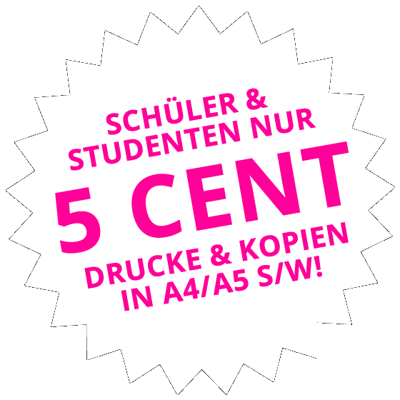 unicopy freiburg: s/w Kopien für nur 5 Cent für Schüler und Studenten